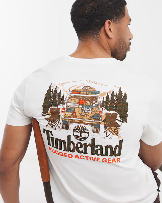 Timberland Men's Rugged Active Gear Camping Graphic T-Shirt