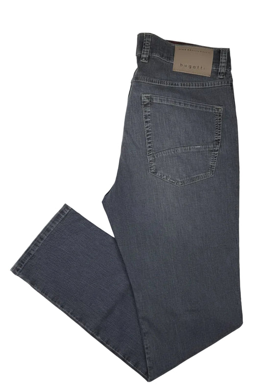 Bugatti Men's Modern Straight Stretch Denim Jeans