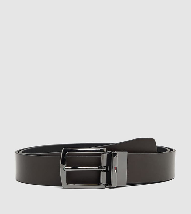 Tommy Hilfiger Men's Classic Leather Buckle Belt
