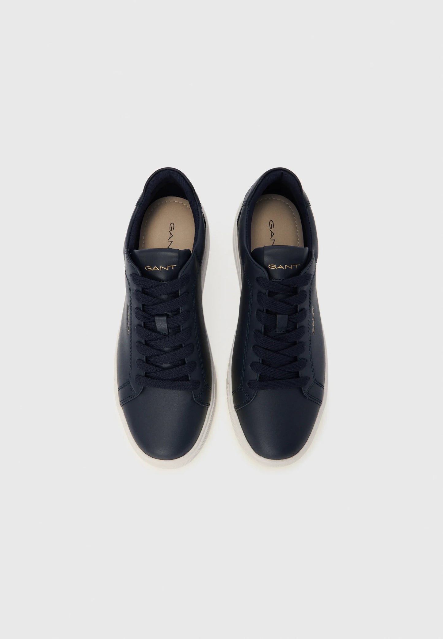 GANT Premium Colorblock Leather Sneakers in Navy & Cream