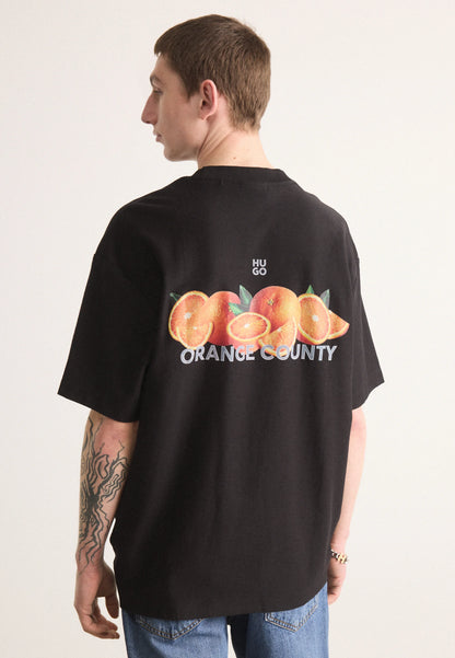 HUGO Men's Orange County Graphic Luxury T-Shirt