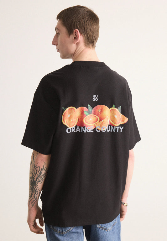 HUGO Men's Orange County Graphic Luxury T-Shirt