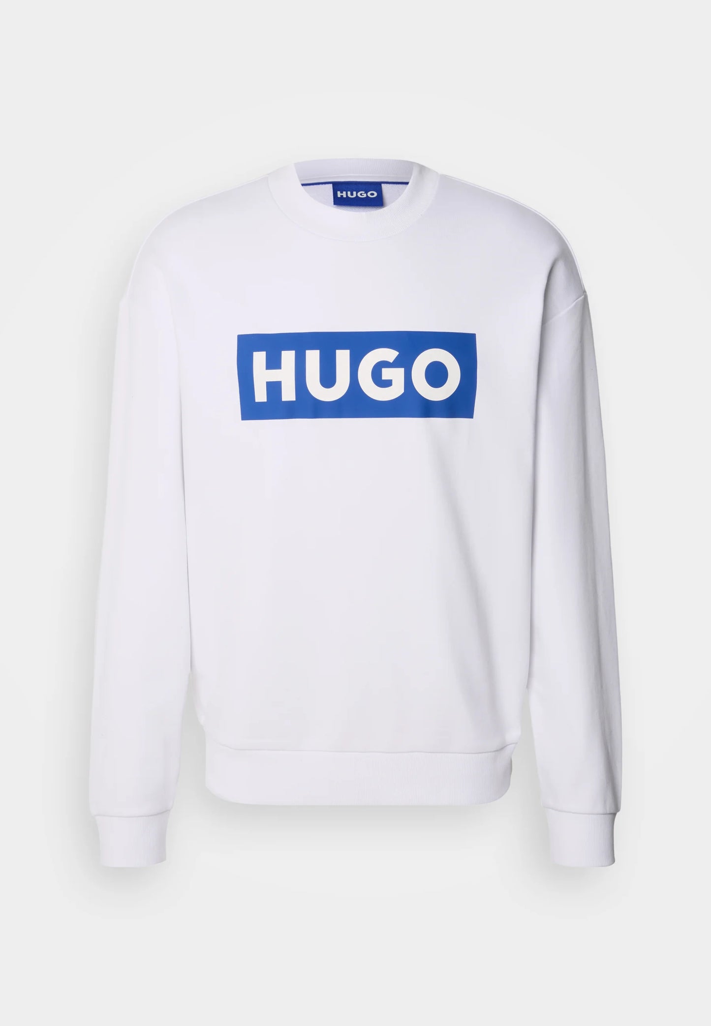 Hugo Blue Line Sweater With Printed Logo