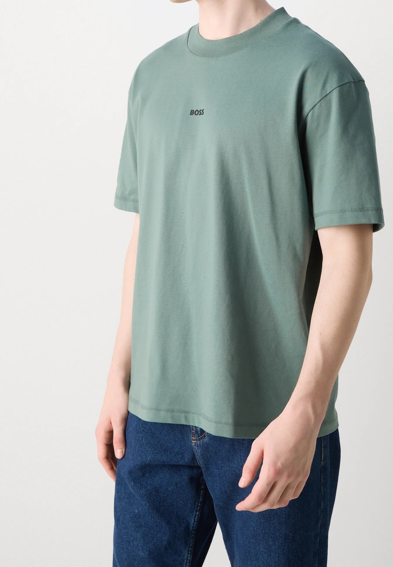 BOSS Men's 3D Layered Block Graphic Logo T-Shirt