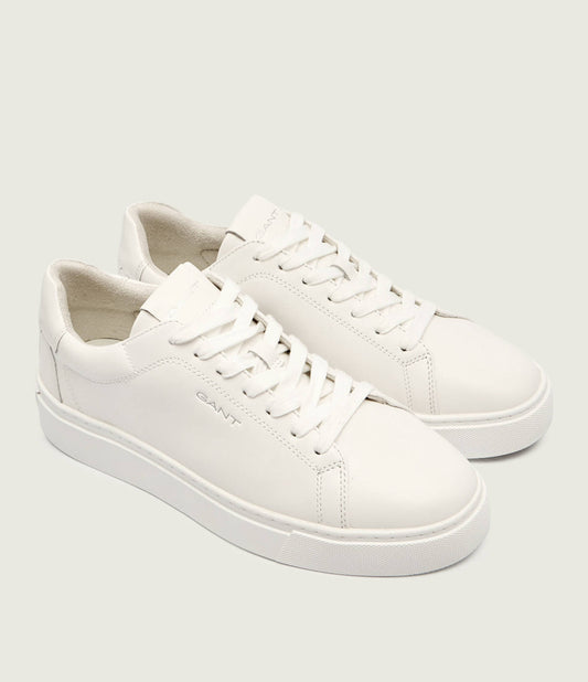 GANT Premium Leather Classic Sneakers – Triple White Edition