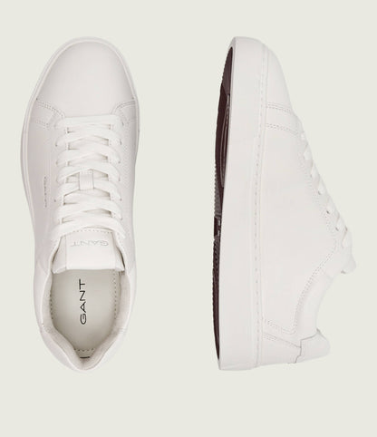 GANT Premium Leather Classic Sneakers – Triple White Edition