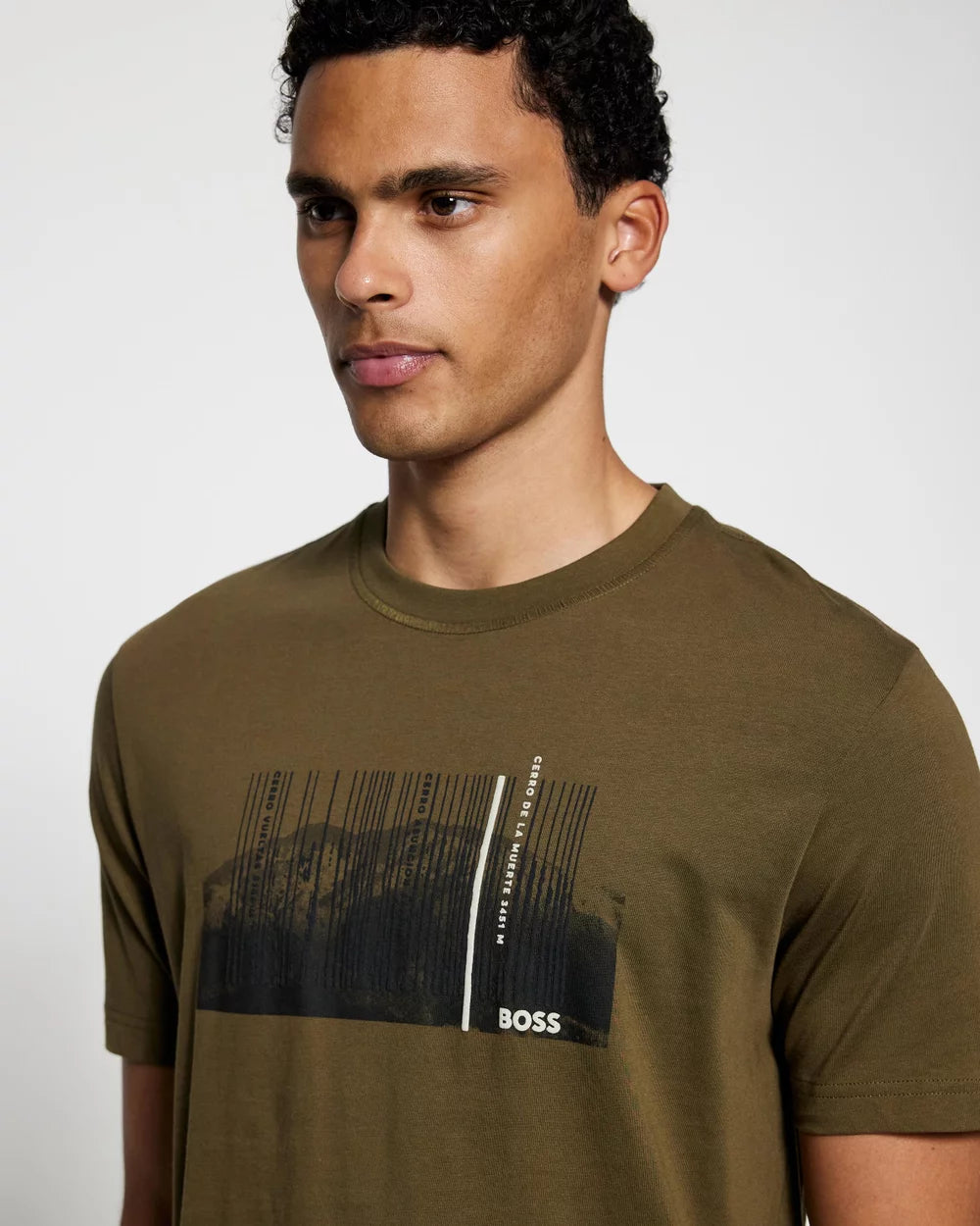 HUGO Men's Cyber Tape Logo Track T-Shirt