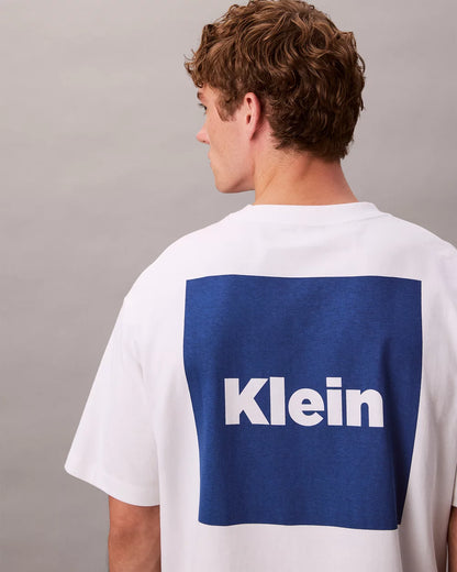 Calvin Klein Box Logo Split Graphic T-Shirt - Front & Back Print