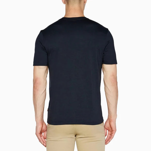 BOSS Men's Misty Forest Skyscraper Graphic Box Logo Luxury T-Shirt