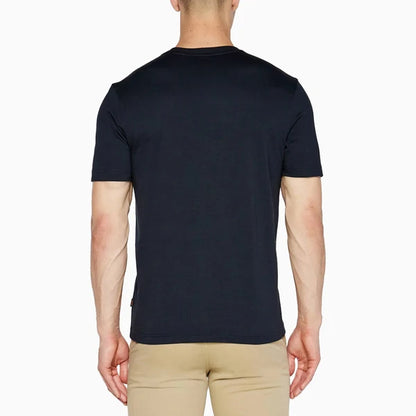 BOSS Men's Misty Forest Skyscraper Graphic Box Logo Luxury T-Shirt