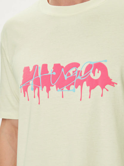 HUGO Men's Tonal Embroidered Logo Luxury T-Shirt