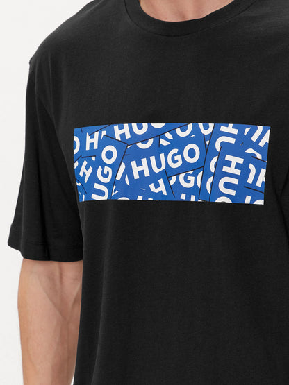 HUGO Men's Repeat Collage Box Logo T-Shirt
