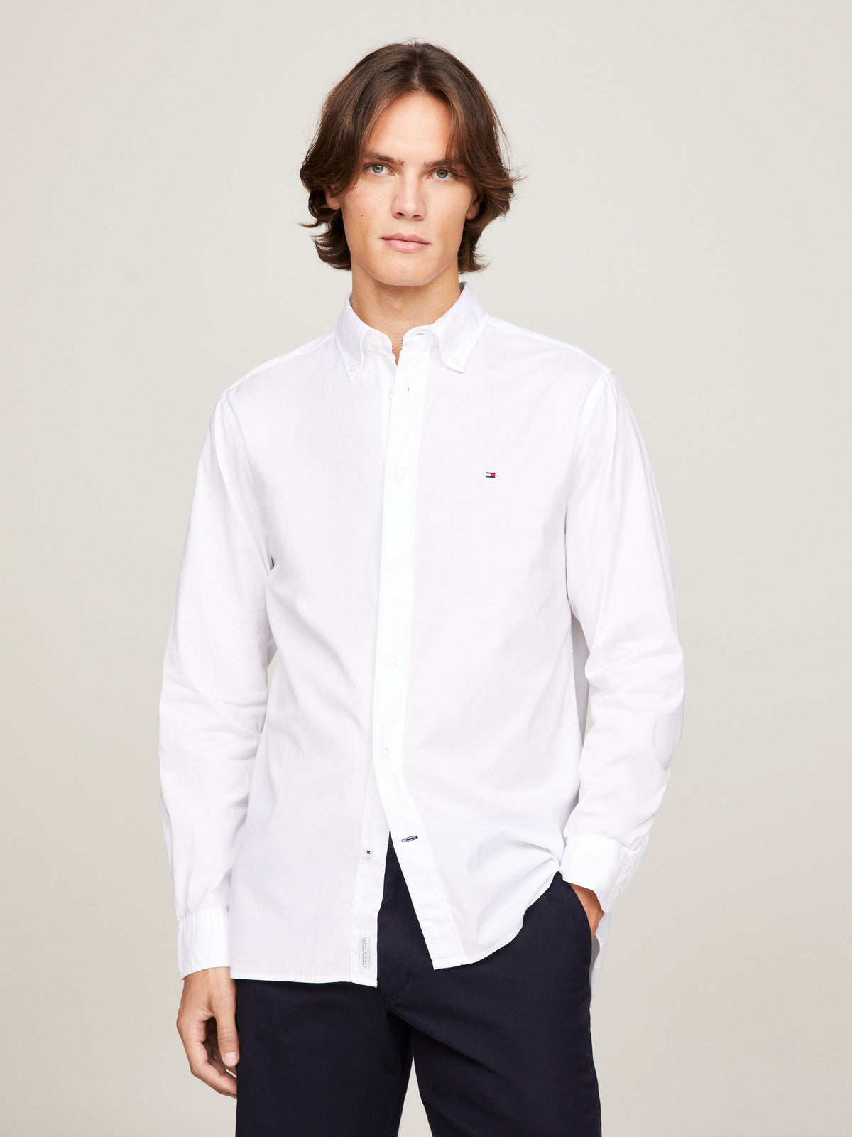 Tommy Hilfiger Long Sleeve Solid Shirt