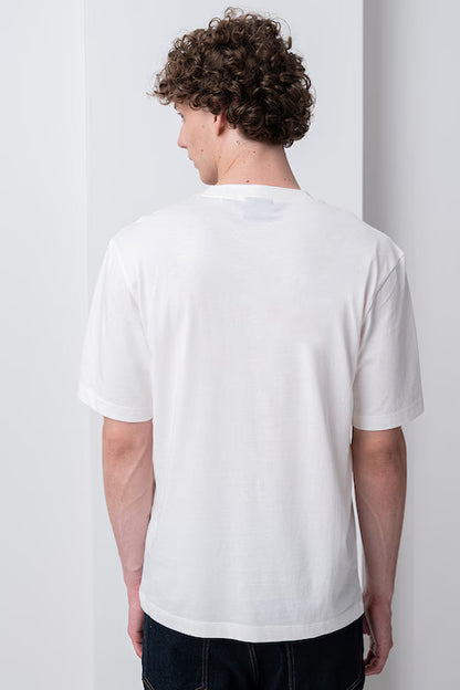 BOSS Men's Tri-Color Diagonal Stripe Logo Luxury T-Shirt