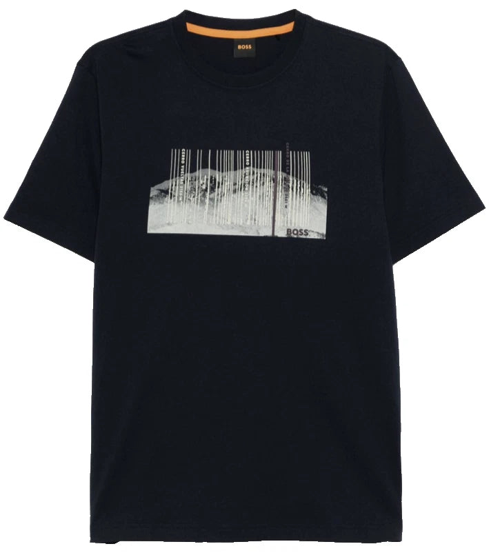 HUGO Men's Cyber Tape Logo Track T-Shirt