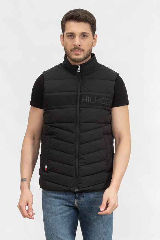 Tommy Hilfiger Men's Logo Stripe Puffer Vest