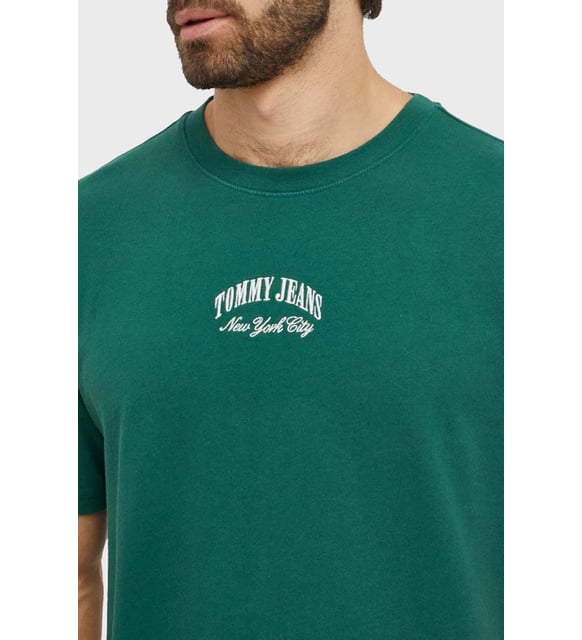 Tommy Jeans Men's Center Arched Logo Minimalist T-Shirt