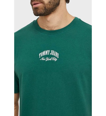 Tommy Jeans Men's Center Arched Logo Minimalist T-Shirt